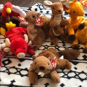 Beanie babies collectible assortment 13 total❤️❤️